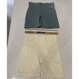 Ribbed High Waisted Spandex Booty Biker Shorts